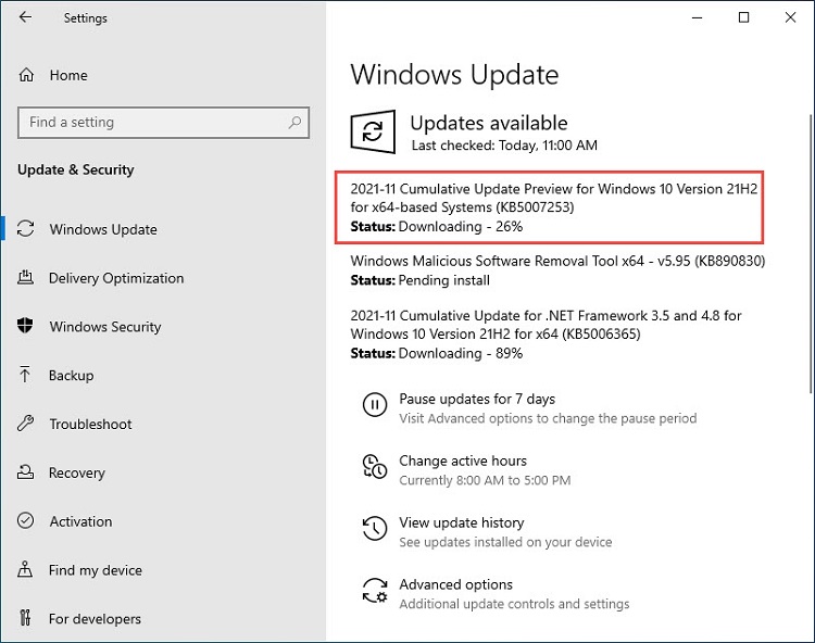 Windows 10 KB5007253 Güncellemesi Neler İçeriyor?